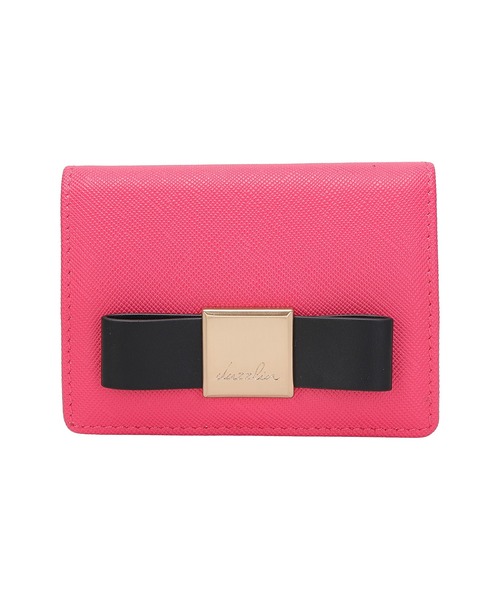 dazzlin（ダズリン）の「【dazzlin/ダズリン】バレッタリボン　三つ折りミニ財布（財布・レディース・ブラック/グレー/ダークブラウン/ブラック×ホワイト/ミント/ベージュ/ピンク・FREE）」の7枚目の写真