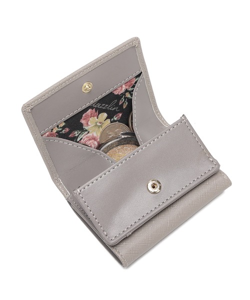 dazzlin（ダズリン）の「【dazzlin/ダズリン】バレッタリボン　三つ折りミニ財布（財布・レディース・ブラック/グレー/ダークブラウン/ブラック×ホワイト/ミント/ベージュ/ピンク・FREE）」の10枚目の写真