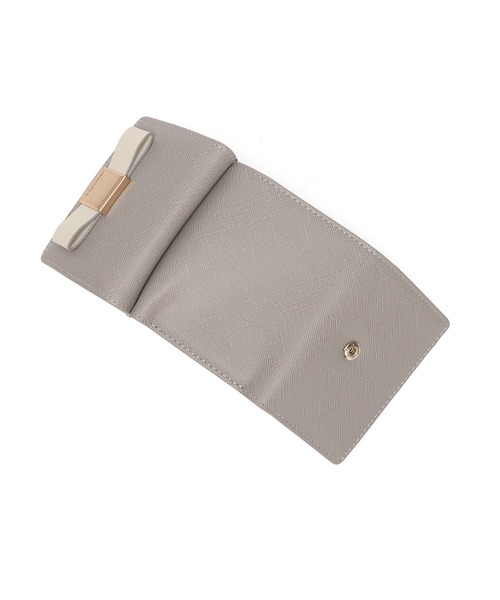 dazzlin（ダズリン）の「【dazzlin/ダズリン】バレッタリボン　三つ折りミニ財布（財布・レディース・ブラック/グレー/ダークブラウン/ブラック×ホワイト/ミント/ベージュ/ピンク・FREE）」の12枚目の写真