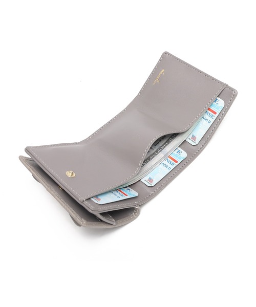 dazzlin（ダズリン）の「【dazzlin/ダズリン】バレッタリボン　三つ折りミニ財布（財布・レディース・ブラック/グレー/ダークブラウン/ブラック×ホワイト/ミント/ベージュ/ピンク・FREE）」の11枚目の写真