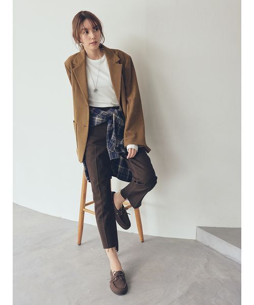 セットアップ対応】コーデュロイパッチポケットシングルジャケット