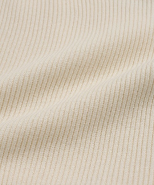 BABYLONE(バビロン)の「ハイネックアゼポンチョ(ベスト・レディース・チャコール/オフホワイト・フリー)」の8枚目の写真