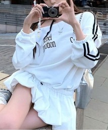 SHEPP（シープ）の「【25年秋冬新作】サイドラインロゴドッキングワンピース（ワンピース）」