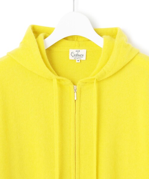 ピュアカシミヤ ジップアップ ニット パーカー（パーカー）｜23区