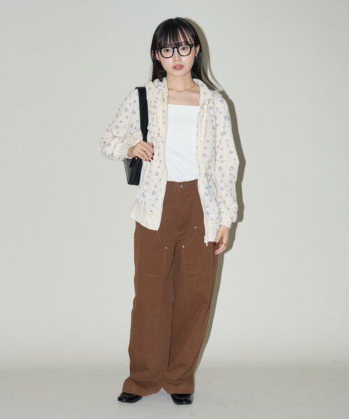 PUBLUX(パブリュクス)の「PUBLUX/パブリュクス ダブルニー ペインターパンツ 限定展開(その他パンツ・レディース・ブラック/ブラウン・MEDIUM/SMALL)」の13枚目の写真