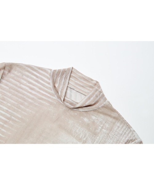tageechita(タジチタ)の「【tageechita】ニュアンスアート シアーメッシュトップス(Tシャツ/カットソー・レディース・ベージュ・S/M/L)」の21枚目の写真