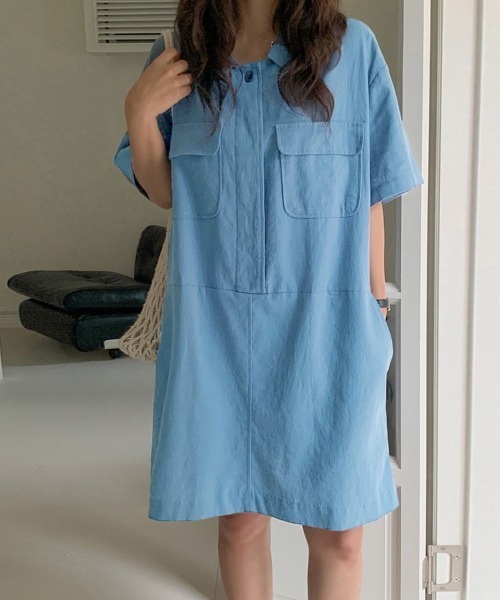 ReRe(リリ)の「シャツワンピース(シャツワンピース・レディース・ブルー系その他/ブラック/パープル/パープル系その他/ベージュ系その他/ブラック系その他/ブルー/ベージュ・FREE)」の21枚目の写真