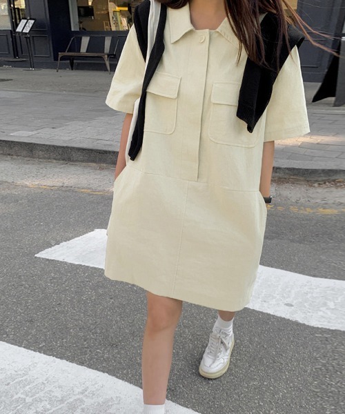 ReRe(リリ)の「シャツワンピース(シャツワンピース・レディース・ブルー系その他/ブラック/パープル/パープル系その他/ベージュ系その他/ブラック系その他/ブルー/ベージュ・FREE)」の17枚目の写真