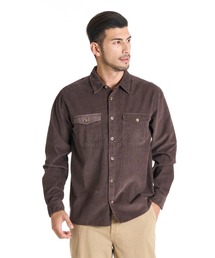 BILLABONG メンズ 24A053504-AUSTIN GARAGE LS 長袖シャツ 【2025年秋冬モデル】/ビラボン胸ポケットコーデュロイ長袖シャツ