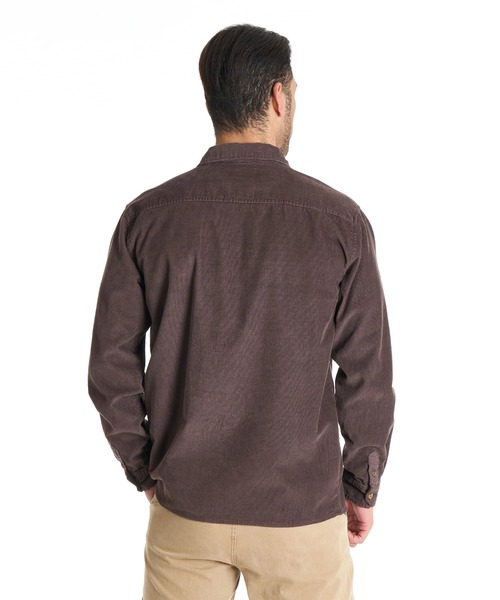 BILLABONG(ビラボン)の「BILLABONG メンズ 24A053504-AUSTIN GARAGE LS 長袖シャツ 【2025年秋冬モデル】/ビラボン胸ポケットコーデュロイ長袖シャツ(シャツ/ブラウス・メンズ・チョコ/ブルー系その他・X-LARGE/MEDIUM/LARGE)」の3枚目の写真