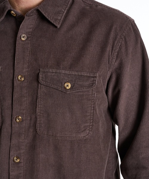BILLABONG(ビラボン)の「BILLABONG メンズ 24A053504-AUSTIN GARAGE LS 長袖シャツ 【2025年秋冬モデル】/ビラボン胸ポケットコーデュロイ長袖シャツ(シャツ/ブラウス・メンズ・チョコ/ブルー系その他・X-LARGE/MEDIUM/LARGE)」の5枚目の写真