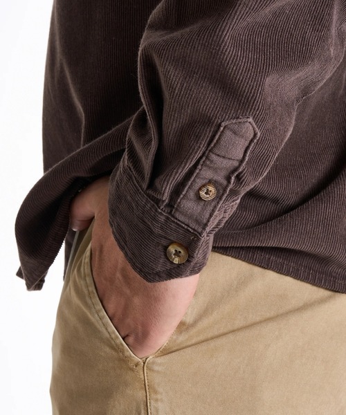 BILLABONG(ビラボン)の「BILLABONG メンズ 24A053504-AUSTIN GARAGE LS 長袖シャツ 【2025年秋冬モデル】/ビラボン胸ポケットコーデュロイ長袖シャツ(シャツ/ブラウス・メンズ・チョコ/ブルー系その他・X-LARGE/MEDIUM/LARGE)」の7枚目の写真