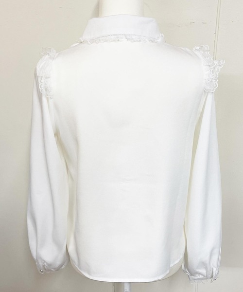 MA*RS（アメーバーマーズ）の「レース付きボレロ風ブラウス（Tシャツ/カットソー・レディース・ブラック/ホワイト・FREE）」の6枚目の写真