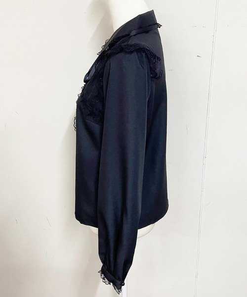 MA*RS（アメーバーマーズ）の「レース付きボレロ風ブラウス（Tシャツ/カットソー・レディース・ブラック/ホワイト・FREE）」の9枚目の写真