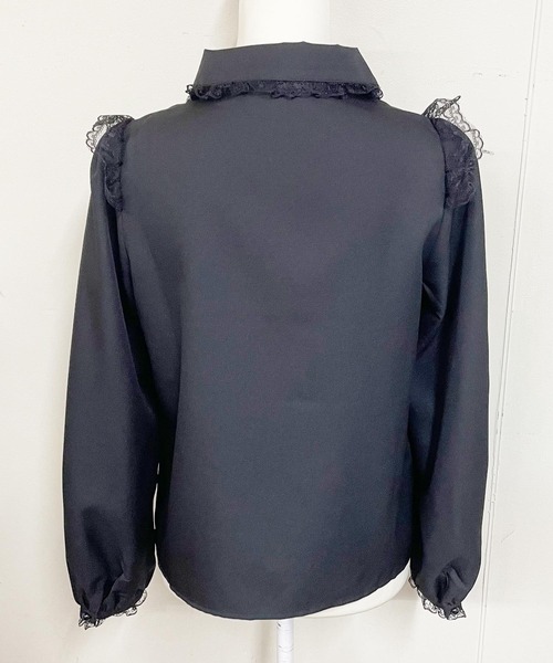 MA*RS（アメーバーマーズ）の「レース付きボレロ風ブラウス（Tシャツ/カットソー・レディース・ブラック/ホワイト・FREE）」の10枚目の写真