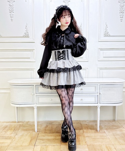 MA*RS（アメーバーマーズ）の「レース付きボレロ風ブラウス（Tシャツ/カットソー・レディース・ブラック/ホワイト・FREE）」の11枚目の写真