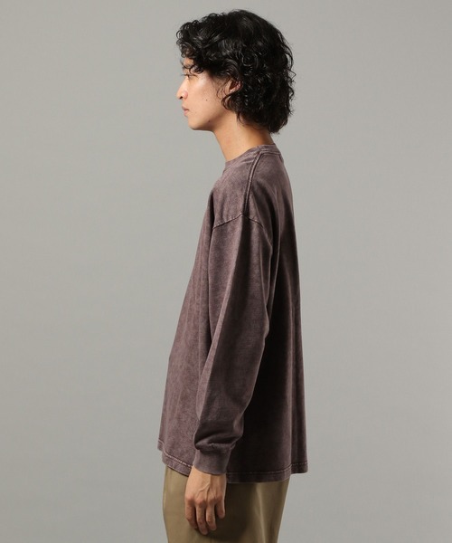 RAGEBLUE（レイジブルー）の「ヴィンテージライク/ケミカル加工ロンT（Tシャツ/カットソー・メンズ・ホワイト/ブラウン/グレー/ダークグレー・MEDIUM/LARGE）」の22枚目の写真