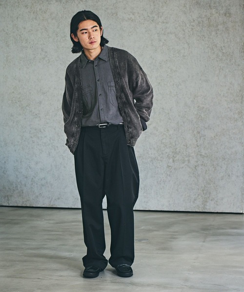 BAYFLOW(ベイフロー)の「フェードニットカーディガン(カーディガン/ボレロ・メンズ・ベージュ/ブルー/チャコール・MEDIUM/LARGE)」の5枚目の写真