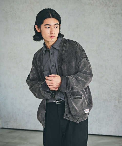 BAYFLOW(ベイフロー)の「フェードニットカーディガン(カーディガン/ボレロ・メンズ・ベージュ/ブルー/チャコール・MEDIUM/LARGE)」の6枚目の写真