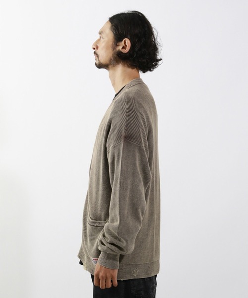 BAYFLOW(ベイフロー)の「フェードニットカーディガン(カーディガン/ボレロ・メンズ・ベージュ/ブルー/チャコール・MEDIUM/LARGE)」の19枚目の写真