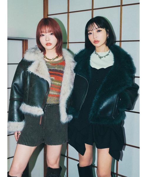 MURUA（ムルーア）の「アンイーブンショートフェイクムートン