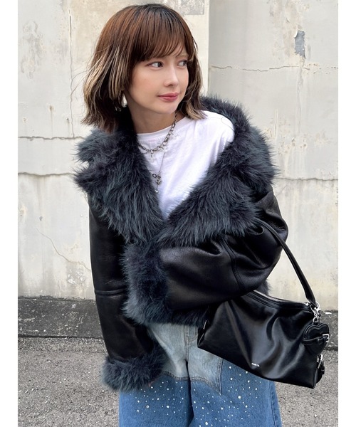 MURUA（ムルーア）の「アンイーブンショートフェイクムートン