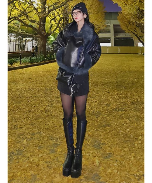 MURUA（ムルーア）の「アンイーブンショートフェイクムートン