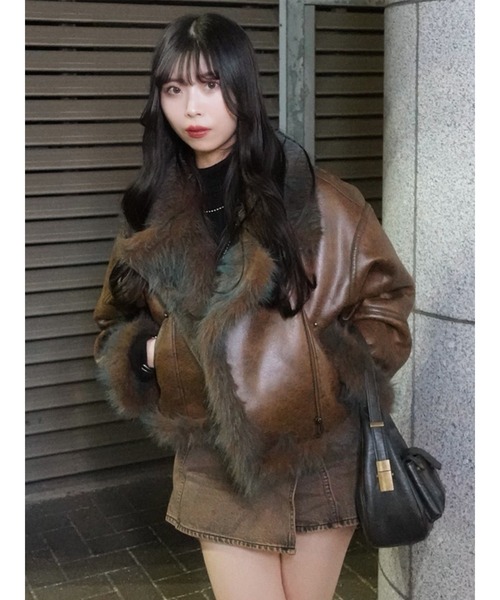 MURUA（ムルーア）の「アンイーブンショートフェイクムートン