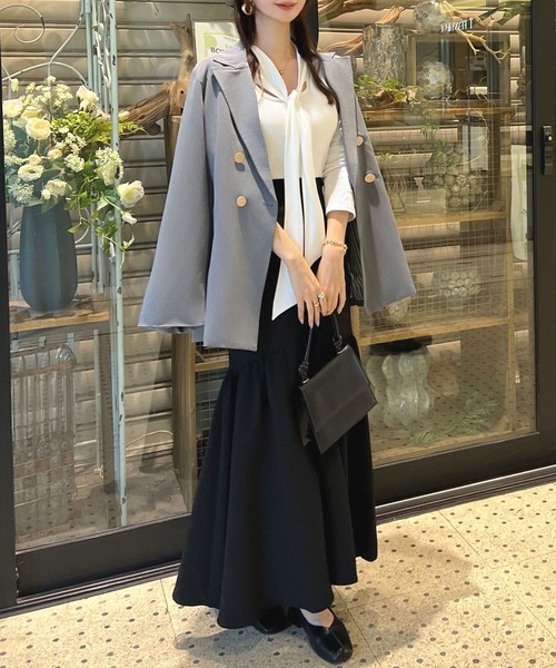 CHARME BY MICOLA(シャルムバイミコラ)の「今年っぽい♪リボンネクタイトップス(Tシャツ/カットソー・レディース・ブラック/バーガンディー/ホワイト・FREE)」の20枚目の写真