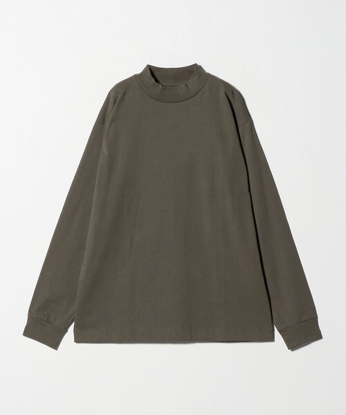 green label relaxing(グリーンレーベルリラクシング)の「LONG FIBER COTTON クリア モックネック 長袖 Tシャツ(Tシャツ/カットソー・メンズ・ホワイト/ダークグレー/ブラック・L/M/S/XL)」の18枚目の写真