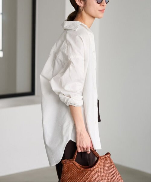 FRAMeWORK（フレームワーク）の「≪追加≫コットンレギュラーカラーシャツ（シャツ/ブラウス・レディース・ダークブルー/ホワイト/スカイブルー・FREE）」の8枚目の写真