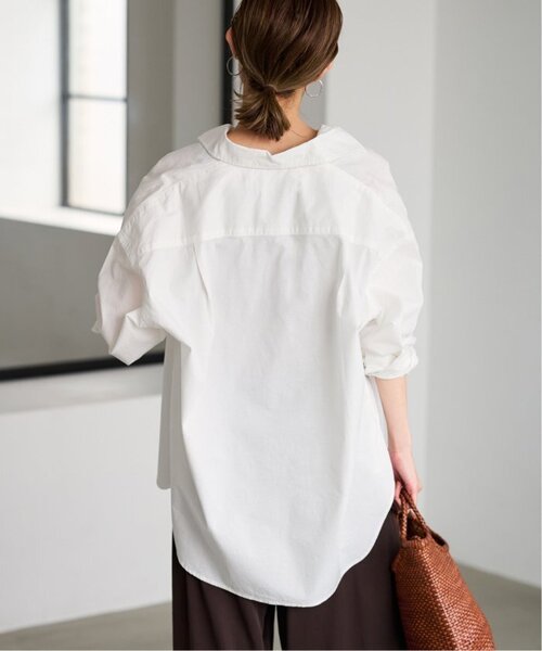 FRAMeWORK（フレームワーク）の「≪追加≫コットンレギュラーカラーシャツ（シャツ/ブラウス・レディース・ダークブルー/ホワイト/スカイブルー・FREE）」の9枚目の写真