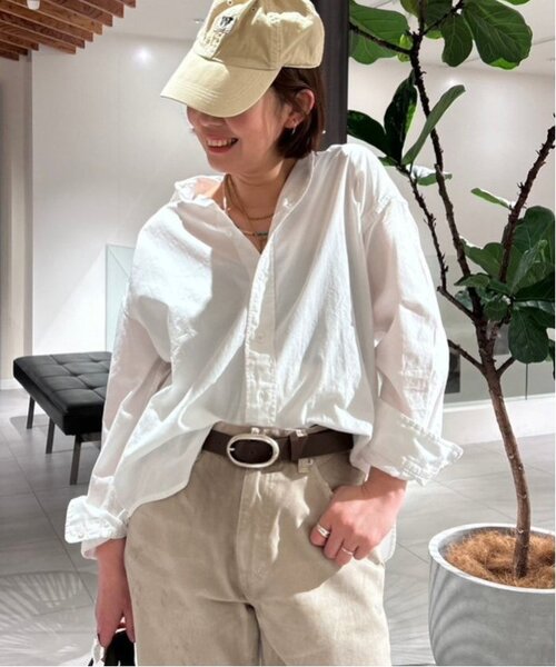 FRAMeWORK（フレームワーク）の「≪追加≫コットンレギュラーカラーシャツ（シャツ/ブラウス・レディース・ダークブルー/ホワイト/スカイブルー・FREE）」の14枚目の写真