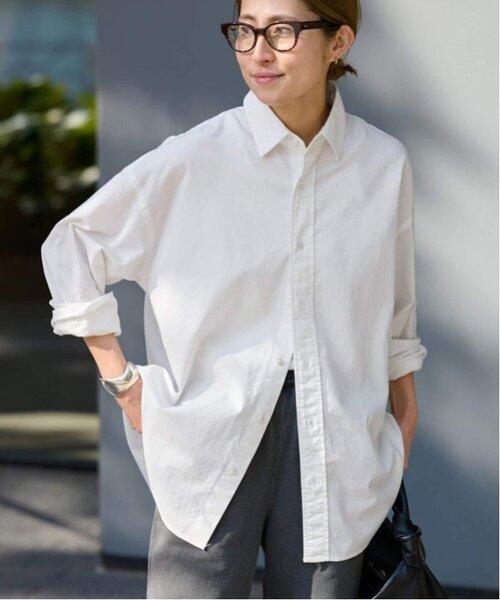 FRAMeWORK（フレームワーク）の「≪追加≫コットンレギュラーカラーシャツ（シャツ/ブラウス・レディース・ダークブルー/ホワイト/スカイブルー・FREE）」の18枚目の写真