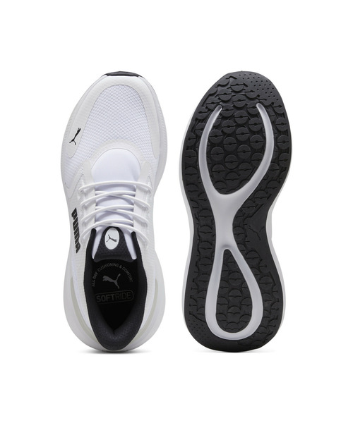 PUMA(プーマ)の「PUMA プーマ ユニセックス ソフトライド EXO シフト ランニングシューズ(スニーカー・メンズ・ホワイト×ブラック/ブラック×グレー/ブラック×ホワイト/ホワイト系その他・24.5cm/24.0cm/25.5cm/25.0cm/22.5cm/22.0cm/23.5cm/23.0cm/26.0cm/29.0cm/28.5cm/30.0cm/29.5cm/27.0cm/26.5cm/28.0cm/27.5cm)」の12枚目の写真