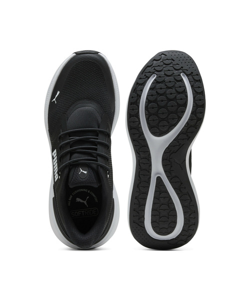PUMA(プーマ)の「PUMA プーマ ユニセックス ソフトライド EXO シフト ランニングシューズ(スニーカー・メンズ・ホワイト×ブラック/ブラック×グレー/ブラック×ホワイト/ホワイト系その他・24.5cm/24.0cm/25.5cm/25.0cm/22.5cm/22.0cm/23.5cm/23.0cm/26.0cm/29.0cm/28.5cm/30.0cm/29.5cm/27.0cm/26.5cm/28.0cm/27.5cm)」の22枚目の写真