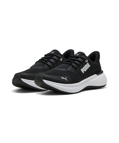 PUMA(プーマ)の「PUMA プーマ ユニセックス ソフトライド EXO シフト ランニングシューズ(スニーカー・メンズ・ホワイト×ブラック/ブラック×グレー/ブラック×ホワイト/ホワイト系その他・24.5cm/24.0cm/25.5cm/25.0cm/22.5cm/22.0cm/23.5cm/23.0cm/26.0cm/29.0cm/28.5cm/30.0cm/29.5cm/27.0cm/26.5cm/28.0cm/27.5cm)」の5枚目の写真