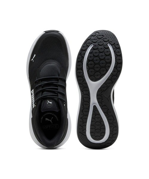 PUMA(プーマ)の「PUMA プーマ ユニセックス ソフトライド EXO シフト ランニングシューズ(スニーカー・メンズ・ホワイト×ブラック/ブラック×グレー/ブラック×ホワイト/ホワイト系その他・24.5cm/24.0cm/25.5cm/25.0cm/22.5cm/22.0cm/23.5cm/23.0cm/26.0cm/29.0cm/28.5cm/30.0cm/29.5cm/27.0cm/26.5cm/28.0cm/27.5cm)」の7枚目の写真