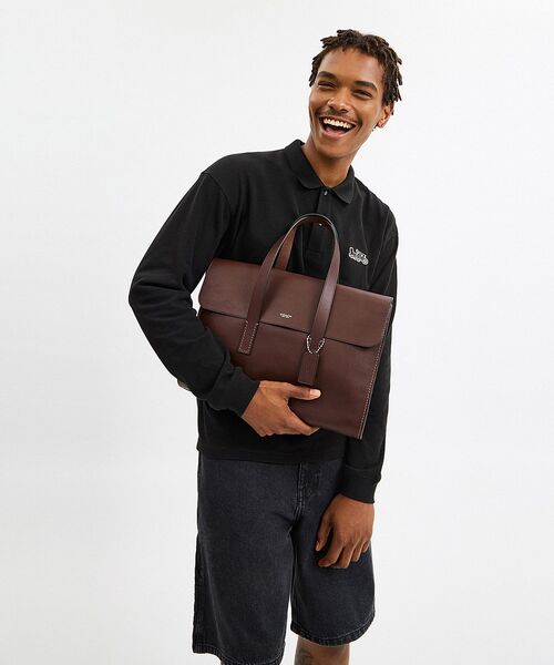 COACH（コーチ）の「フラットアイアン ポートフォリオ（ビジネスバッグ・メンズ・ブラウン系その他・ONE）」の2枚目の写真