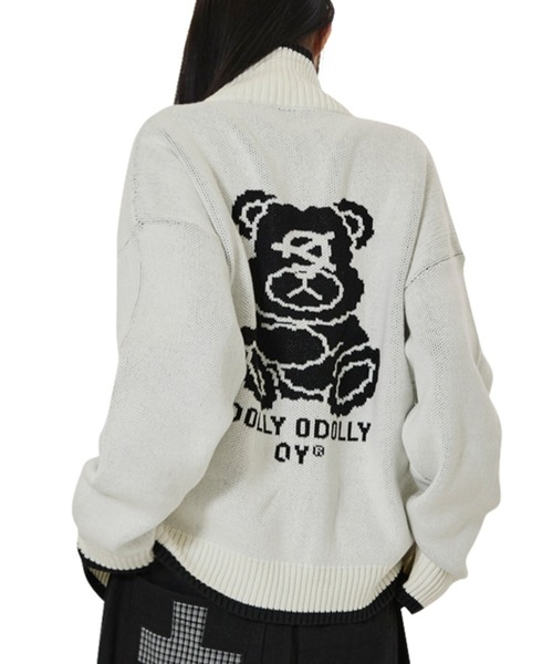 OY/オーワイ』DOLLY KNIT ZIP UP/ドリー ニットジップアップ（ニット