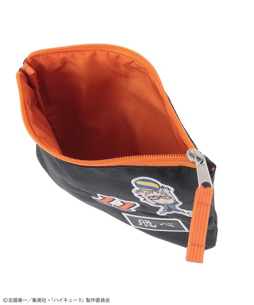 Green　Parks（グリーンパークス）の「ハイキュー!! 月島ポーチ（ポーチ・レディース・ブラック・FREE）」の2枚目の写真