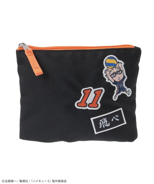 Green　Parks（グリーンパークス）の「ハイキュー!! 月島ポーチ（ポーチ・レディース・ブラック・FREE）」の3枚目の写真