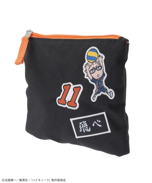 Green　Parks（グリーンパークス）の「ハイキュー!! 月島ポーチ（ポーチ・レディース・ブラック・FREE）」の4枚目の写真