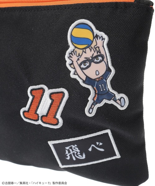 Green　Parks（グリーンパークス）の「ハイキュー!! 月島ポーチ（ポーチ・レディース・ブラック・FREE）」の9枚目の写真