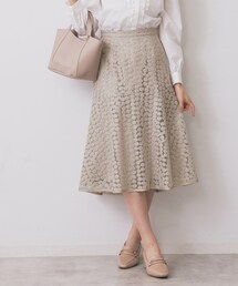 index | 小花刺繍チュールマーメイドスカート【洗濯機OK/抗ピル】(スカート)