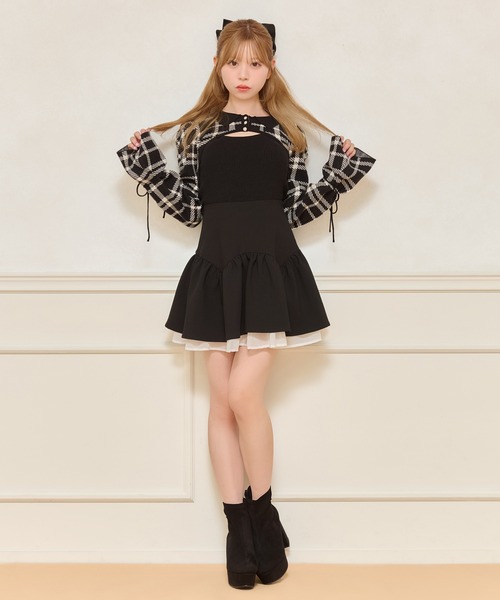 apres jour（アプレジュール）の「袖リボンニットアンサンブル（ニット/セーター・レディース・ブラック系その他2/ブラック系その他/ホワイト系その他2/ホワイト系その他・フリー/X-LARGE）」の16枚目の写真