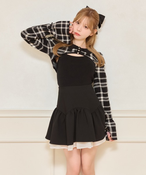 apres jour（アプレジュール）の「袖リボンニットアンサンブル（ニット/セーター・レディース・ブラック系その他2/ブラック系その他/ホワイト系その他2/ホワイト系その他・フリー/X-LARGE）」の13枚目の写真