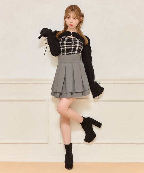 袖リボンニットアンサンブル（ニット/セーター）｜apres jour（アプレ