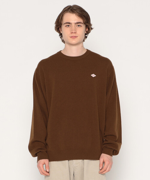 DANTON（ダントン）の「MEN'S LAMBSWOOL CREW NECK KNIT PULLOVER（ニット/セーター・メンズ・ブラック/グレイッシュベージュ/ブラウン系その他/オートミール/ダークグレー/レッド/パープル系その他/ライトグレー/ブルー系その他/ダークグリーン・40/42/44/38）」の5枚目の写真