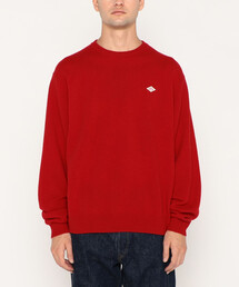 DANTON | MEN'S LAMBSWOOL CREW NECK KNIT PULLOVER(ニット/セーター)